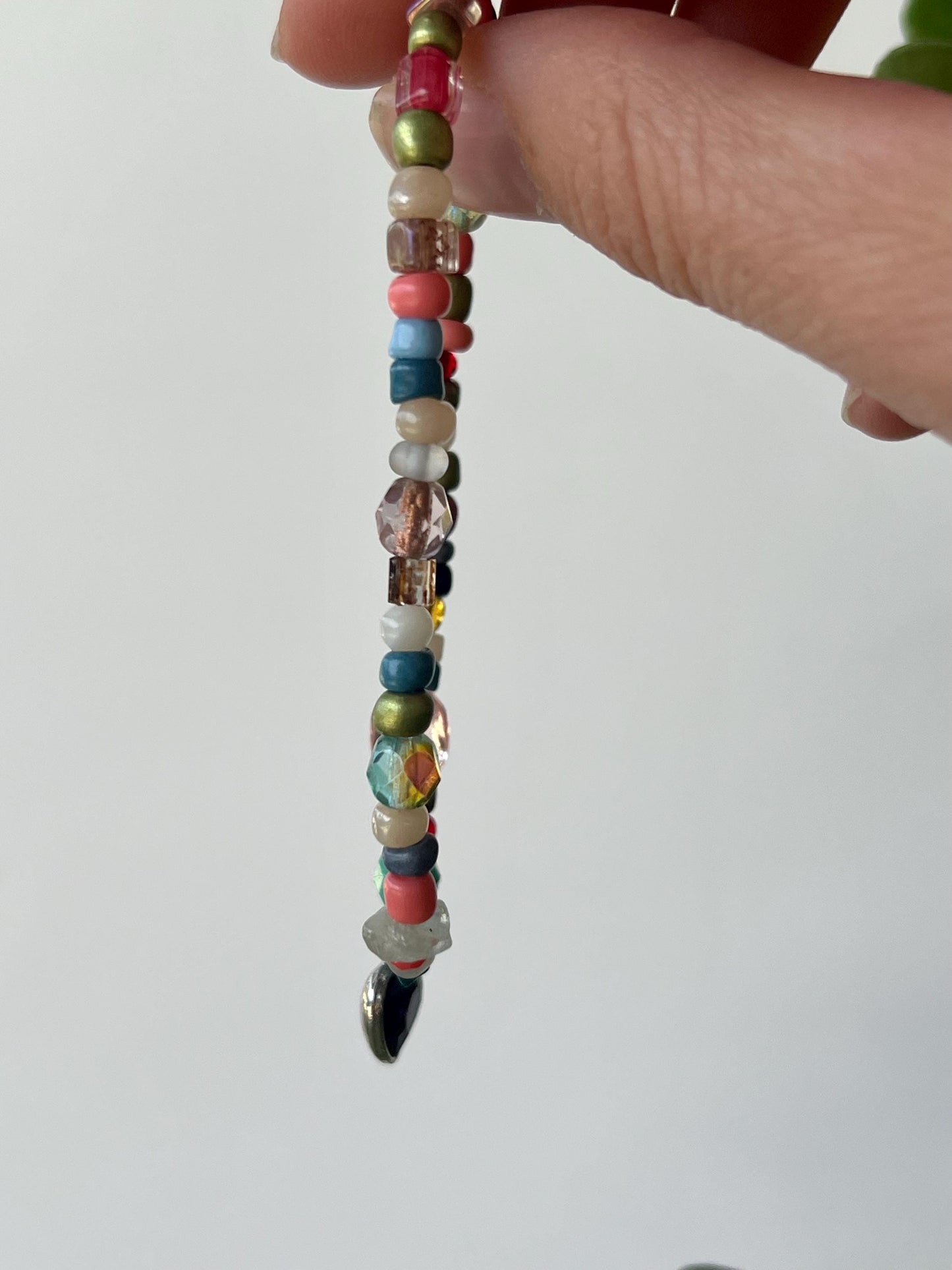 Colorful Boho Beaded Charm Bracelet Minimalist Casual Style