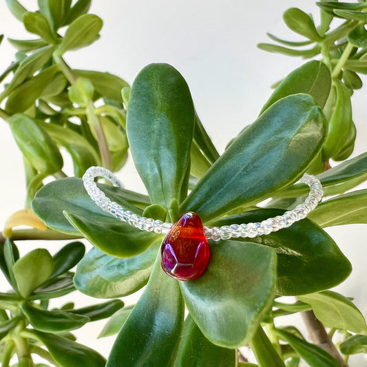 Minimalist Choker Necklace Sterling Silver Magnetic Clasp Seed Bead