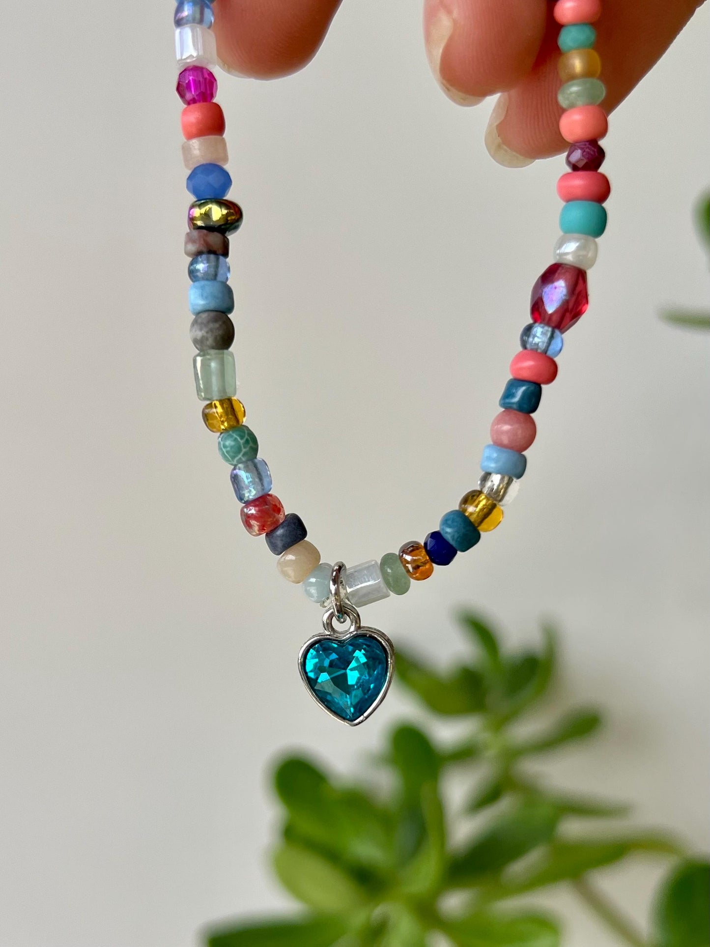 Colorful Boho Beaded Charm Bracelet Minimalist Casual Style