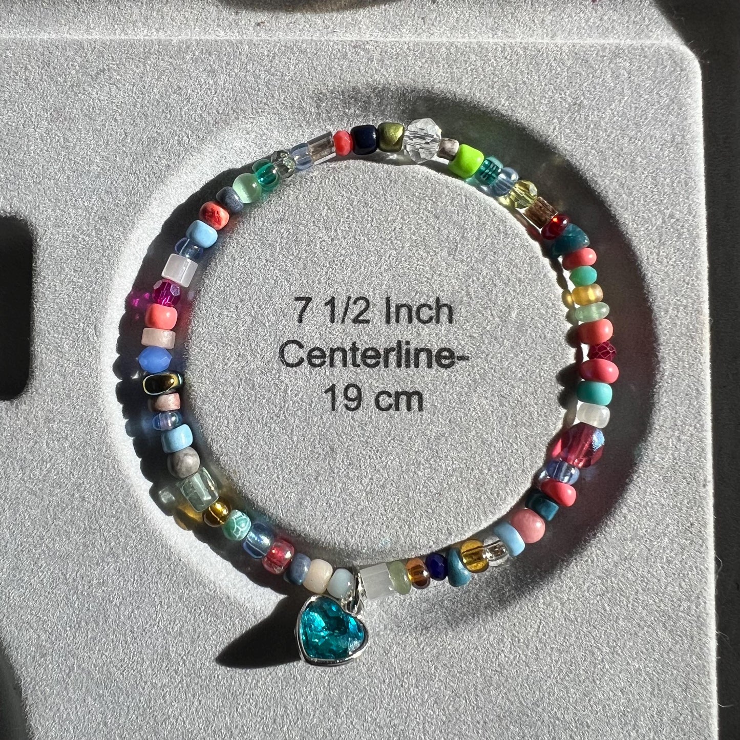 Colorful Boho Beaded Charm Bracelet Minimalist Casual Style