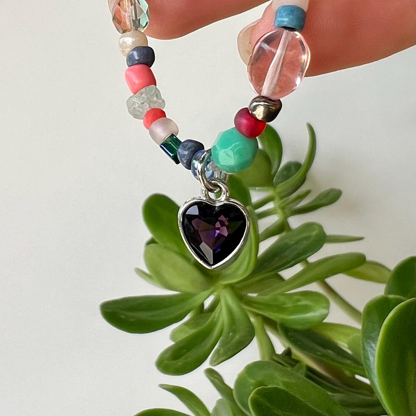 Colorful Boho Beaded Charm Bracelet Minimalist Casual Style