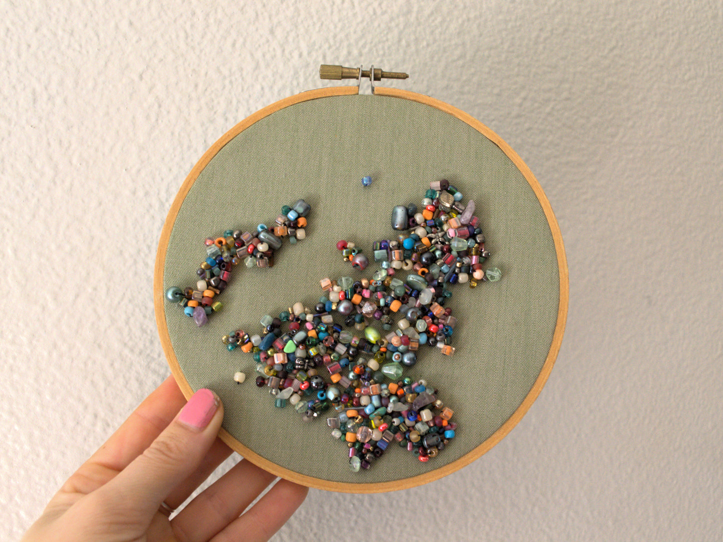 Shining Islands - Bead Embroidered Wall Art