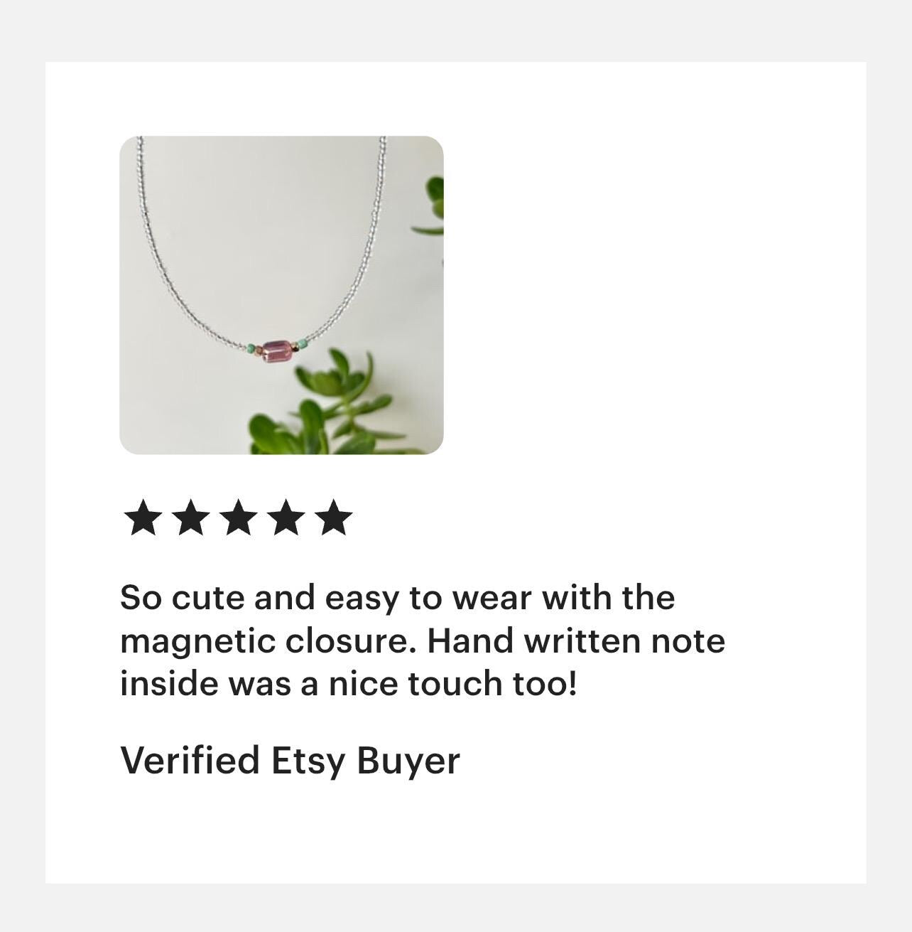 Delicate Seed Bead Choker Sterling Silver Magnetic Closure Necklace Minimalist Boho Style